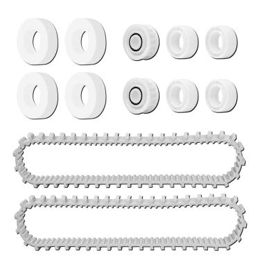Imagem de Qagea Peças de reposição para limpador de piscina, pista de distribuição 9985006-R2, kits de polia de rodas guia 3884997-R6 e anéis de escalada 6101611-R4 adequados para robô de piscina Maytronics