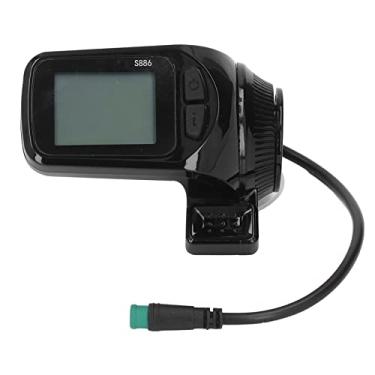 Imagem de Medidor de Display LCD, Fios e Conectores Medidor de Ciclismo de Diâmetro de Instalação de 22,2 Mm Com Tensão de 36 V para Bicicletas Elétricas Scooter