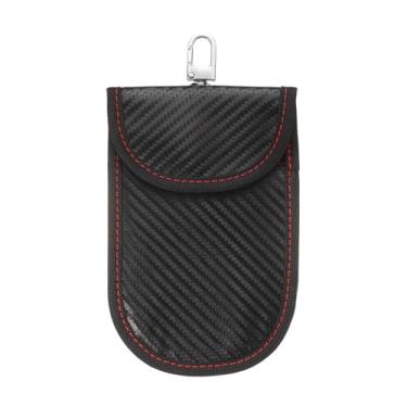 Imagem de HARFINGTON Bolsa Faraday para chaves de carro, bolsa Faraday RFID Fob, bloqueio de sinal, bloco de gaiola de segurança para maior proteção antifurto