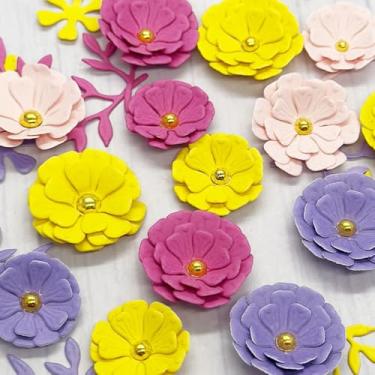 Imagem de KSCRAFT 2025 Janeiro Páscoa novo lançamento estêncil de matriz de corte de metal para scrapbooking faça você mesmo cartão de papel decorativo em relevo DIY (placa de flor de zinnia)