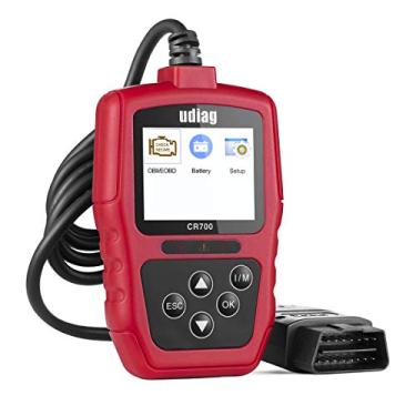 Imagem de udiag Leitor de código de carro Obd2, ferramenta de diagnóstico de carro com scanner de reposição para leitor de códigos de erro de motor de carro, verifica a saúde do veículo, ferramentas automotivas identificadoras de veículos VIN CID CVN
