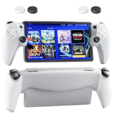 Imagem de PAWDIARY Protective Case for PlayStation Portal Remote Player, Soft Silicone Protector Cover Case Non-Slip Grip Skin with Thumb Grip Cap Accessories Bundle Kit for PlayStation 5 Portable -White