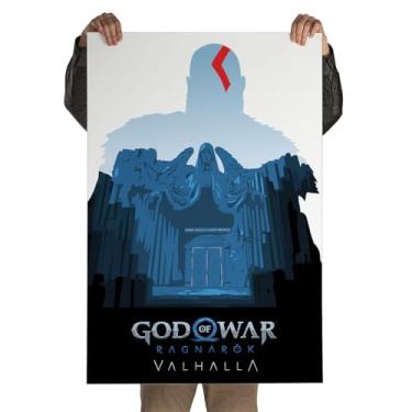 Imagem de Pôster Autoadesivo Game God Of War Valhalla 60x90cm