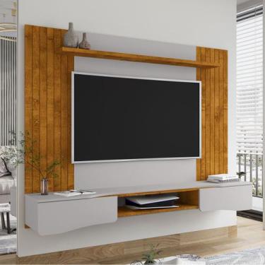 Imagem de Painel para TV Até 65 Polegadas Búzios 2 Portas Naturalle/Off White - 