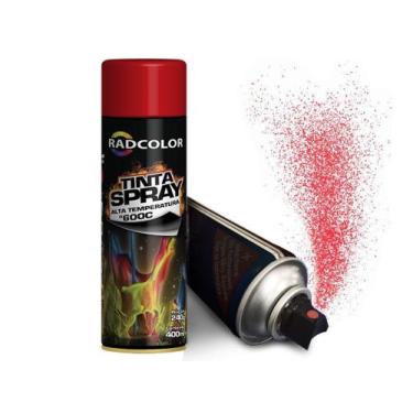 Imagem de Tinta Spray Alta Temperatura Fornos e Motores 400ml - Radcolor
