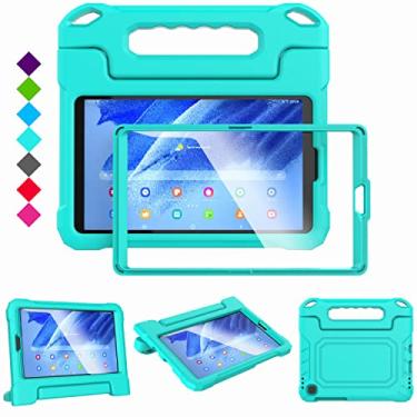 Imagem de MAISON Capa infantil para Samsung Galaxy Tab A9 22.1 cm 2023 SM-X110/X115/X117 e Galaxy Tab A7 Lite 22.1 cm 2021 T220/T225/T227 à prova de choque, protetor de tela embutido com suporte para tablet