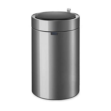 Imagem de Lixeira de cozinha 9L / 12L tipo sensor automático inteligente lata de lixo doméstico com tampa cesto de lixo de aço inoxidável sala de estar cozinha banheiro cesto de lixo (prata, 9L)