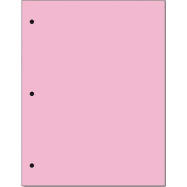 Imagem de Papel colorido para copiar e imprimir, 9 kg, perfurador de 3 furos, 500 folhas por resma (rosa)