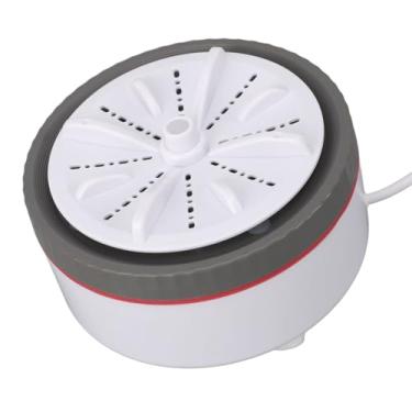 Imagem de Máquina de Lavar Turbo Portátil, Mini Máquina de Lavar Turbo Com Lavadora de Lavanderia Individual, Alimentada por USB para Meias, Roupas íntimas (Cinza)