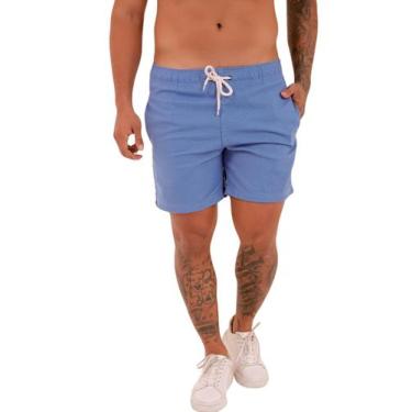 Imagem de Short Linho Masculino Bermuda Casual Mauricinho Premium Leve Slim Prai