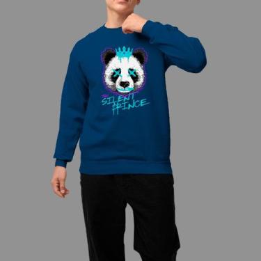 Imagem de Moletom Gola Careca Basico Masculino Casual Moda De Rua Inverno Blusa 