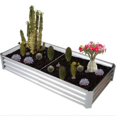 Imagem de Cercado de Metal Para Flores 240x120cm - Montar & Plantar