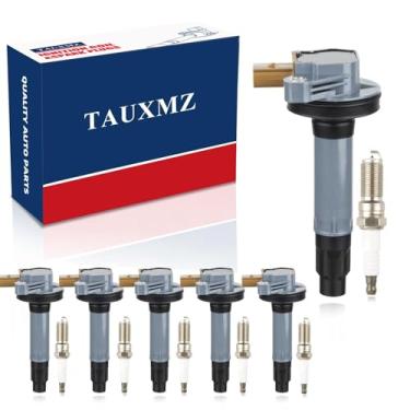 Imagem de TAUXMZ bobinas de ignição uf646 e vela de ignição de irídio sp534 substituição para 3.5 v6 turbo 2011-2017 com ford f150 ecoboost expedition explorer flex taurus transit, withlincoln mks mkt navigat