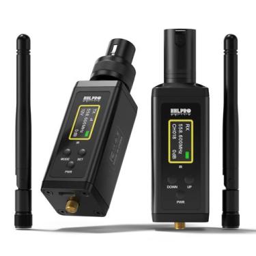 Imagem de Transmissor e receptor XLR sem fio HHLPRO F30, alcance de 470 pés