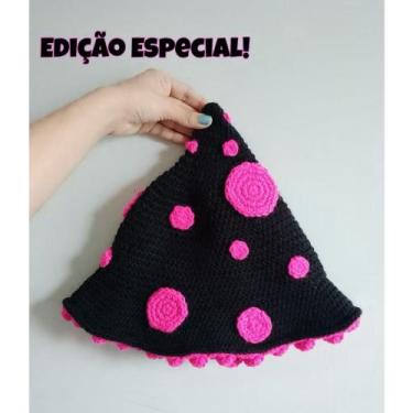Imagem de Chapéu Bucket Cogumelo Psicodelia Em Crochê - Atelier Chapeuzinho de B
