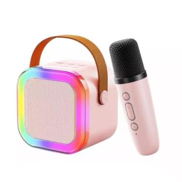 Imagem de Caixinha De Som Karaokê Bluetooth Com 01 Microfone - loja da tati