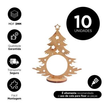 Imagem de  Kit Porta Bombom Árvore de Natal Decorativo Lembrancinha  - SupriMark