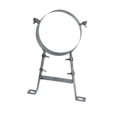 Imagem de Cinta de parede para canos de chaminé, braçadeira de suporte para canos, braçadeira de revestimento de chaminé, peças para lareira, suporte para, Diâmetro 18cm