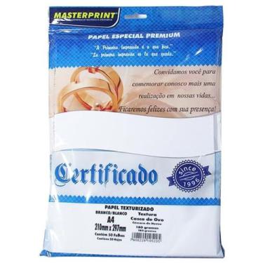 Imagem de Papel Especial Master Casca Ovo 180g A4 50fls - Masterprint