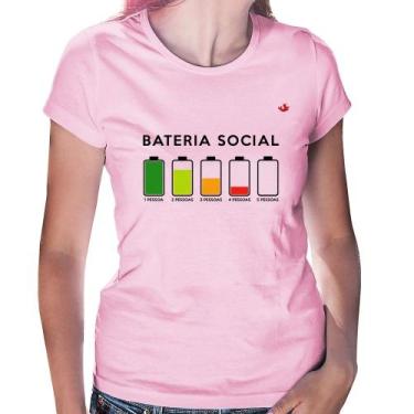 Imagem de Baby Look Bateria Social - Foca na Moda, Rosa bebê, G