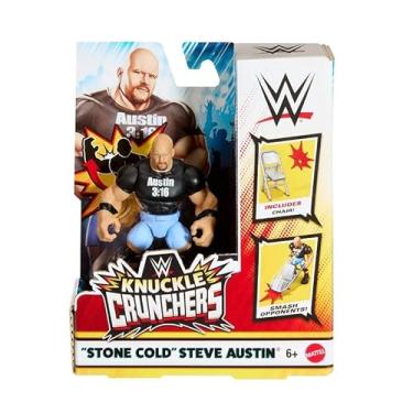 Imagem de WWE Knuckles Crunchers Action Figure 10 cm - Steve Austin (Stone Cold) Figures + Accessory