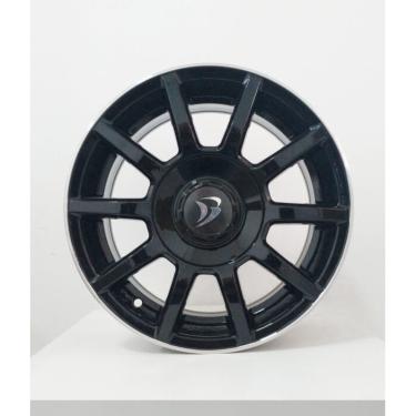 Imagem de Kit 4 Rodas Aro 15 Spirit Brw 1570 5100 Preta Diamant