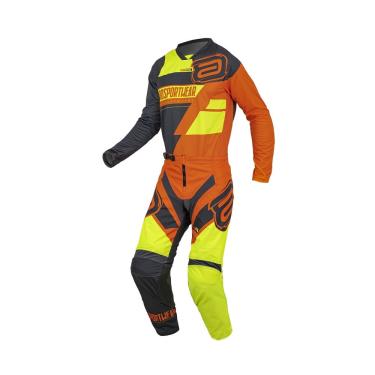 Imagem de Conjunto motocross asw image dna 22 laranja amarelo 36/P