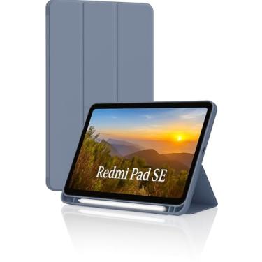 Imagem de Capa Case PREMIUM para Redmi Pad SE 11" com Compartimento para Pencil Anti-impacto Tampa Magnética (Lavanda)