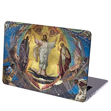 Imagem de MINGDAO Compatível com MacBook Air 34.5 cm capa protetora rígida e capa de teclado (A2681, chip M2, versão 2022) - pintura a óleo de Cristo Jesus