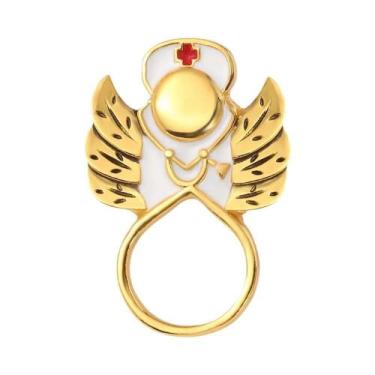 Imagem de Moda série médica metal esmalte broche estetoscópio masculino feminino