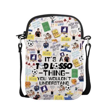 Imagem de POFULL Bolsa tiracolo para presente para fãs de programas de TV de drama para treinador de futebol, presente para fãs de futebol Goldfish Believe, It's a Ted, 0