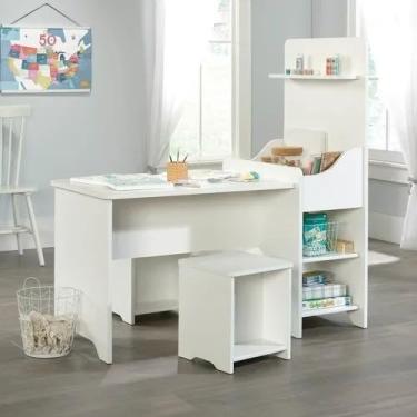 Imagem de Mesa Infantil Com Bancos Miranda 100% Mdf (jogos Tinta)