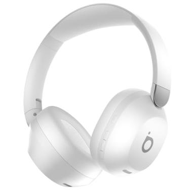 Imagem de Basike Fone de Ouvido Bluetooth 5.4, ANC Cancelamento de Ruído Ativo Headphone com Microfone, Certificação Hi-Pure Audio, 30 horas reprodução, LE15 (Branco)