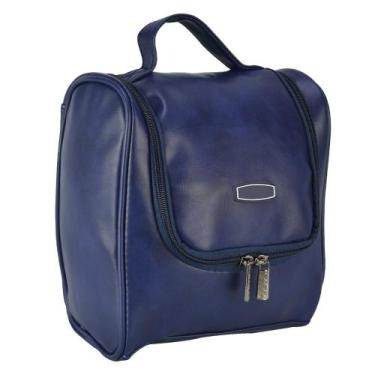 Imagem de Necessaire Masculina Frasqueira Viagem Classic Azul CBRN18802 - Commer