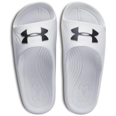 Imagem de Chinelo Under Armour Core 2 Slide, Branco, 41-42