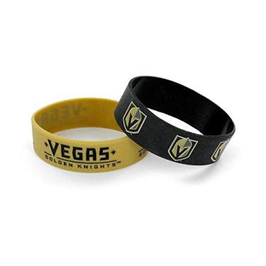 Imagem de aminco Pulseira larga NHL Vegas Golden Knights, pacote com 2, 3