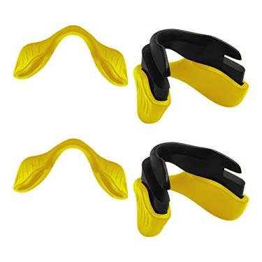 Imagem de MYCOURAG Peças de substituição de borracha para nariz compatíveis com óculos de sol Oakley EVZero Series, Amarelo, One Size