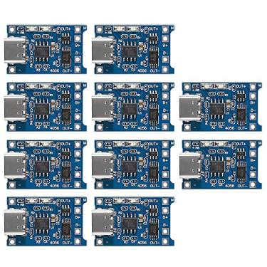 Imagem de Gebildet 10 Peças Tp4056 Interface De Entrada Usb 5V 1A Tipo C Módulo Carregador De Bateria De Lítio 18650 Placa De Carregamento Com Função De Proteção Dupla