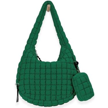 Imagem de Sacola GASSDA Puffer acolchoada de nylon para mulheres verde floresta