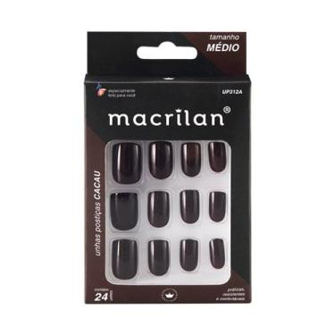 Imagem de Unhas Postiças Macrilan Médio Cacau 24 Unidades Unhas Posti?as Macrilan Cacau 24 Unidades