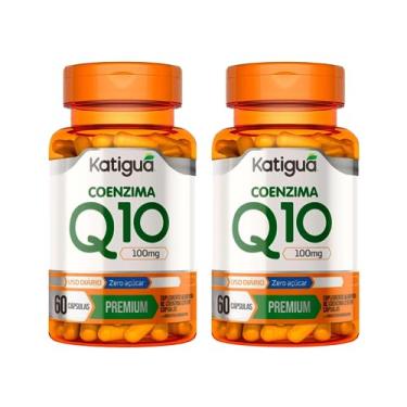 Imagem de Kit 2 Coenzima Q10 Ubiquinona Premium 100mg CoQ10-60 Cápsulas de Katigua