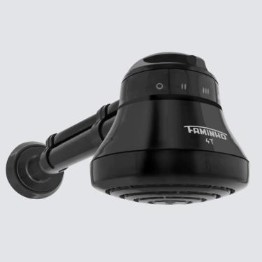 Imagem de Ducha Faminho 4T Black com Cano de 30cm 127V/5400W - Fame