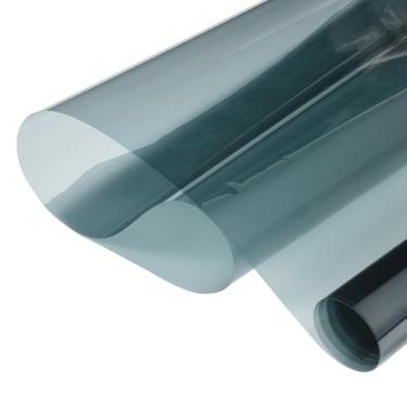 Imagem de Película de vidro 63,6% VLT, 76,2 cm x 3,5 m, nano-cerâmica preta carvão, bloco de calor UV/IR e redução de brilho, película de privacidade resistente a arranhões para carro e casa, película adesiva