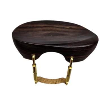 Imagem de Dynwave Apoio de queixo para violino 4/4, substituição robusta, fácil instalação, acessórios para instrumentos, ébano de alto desempenho, Style B