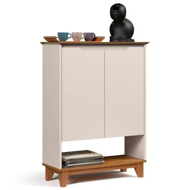 Imagem de Aparador Cantinho Do Café 2 Portas 68cm Hall Flow Off-freijó - Ej Móveis