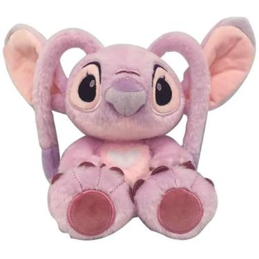 Imagem de Pelúcia Disney Angel Lilo e Stitch 20cm Antialérgica Fun