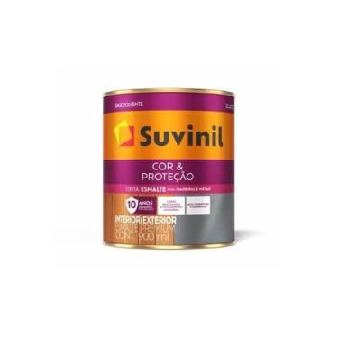 Imagem de Tinta esmalte cor & proteção cinza médio brilhante 0,9l suvinil