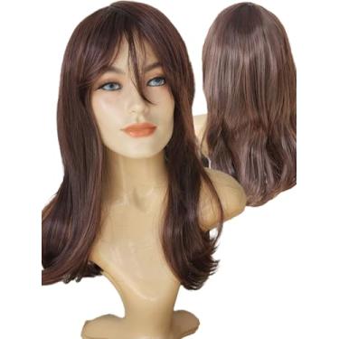 Imagem de Peruca Cabelo de fibra premium, com aparência natural Resistente ao calor: pode ser modelada com chapinha Pode ser usada com franja ou sem franja Disponível em versões curta ou longa Cor preta uniforme, ideal para diferentes tons de pele Leve, confortável e fácil de ajustar Uso indicado para trabalh