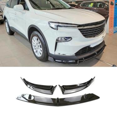 Imagem de Para Enclave 2020 Car Front Bumper Lip Splitter Diffuser Body Kit Gloss Black Bumper Protector Modification Part (Gloss Black)