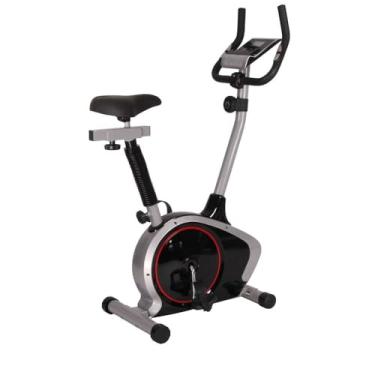 Imagem de Bicicleta Ergométrica Vertical Magnética Silenciosa, 5kg Flywheel, Painel LCD, Transmissão por Correia – Uso Residencial e Condomínios